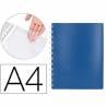 Carpeta liderpapel din a4 con 20 fundas intercambiables color azul - WA02