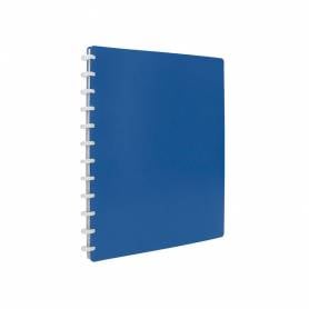 Carpeta liderpapel din a4 con 20 fundas intercambiables color azul