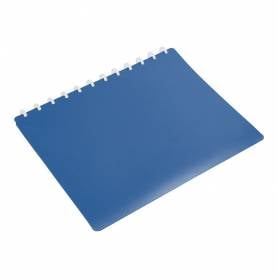 Carpeta liderpapel din a4 con 20 fundas intercambiables color azul