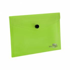 Carpeta liderpapel dossier broche 44233 polipropileno din a6 verde translucido