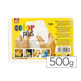 Arcilla sio-2 colorplus que endurece al aire blanco paquete de 500 gr