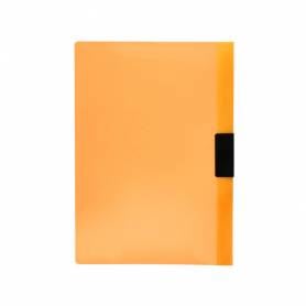 Carpeta liderpapel dossier pinza lateral 45301 polipropileno din a4 naranja 30 hojas pinza deslizante