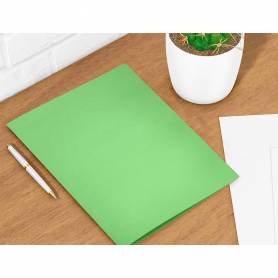 Subcarpeta liderpapel folio verde intenso 180g/m2