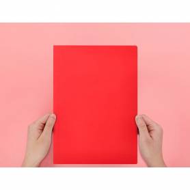 Subcarpeta liderpapel folio rojo intenso 180g/m2