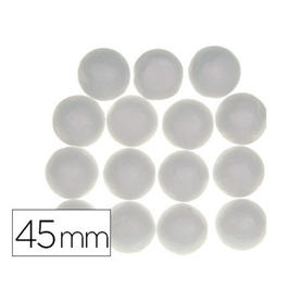 Bolas de porexpan color blanco 45 mm bolsa de 6 unidades