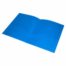 Carpeta liderpapel dossier dos bolsas canguro 45682 polipropileno din a4 azul