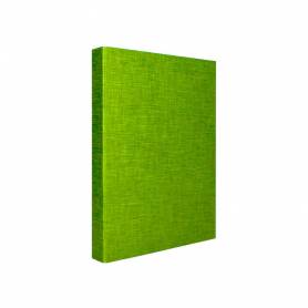 Carpeta de 4 anillas 25mm mixtas liderpapel folio cartonforrado paper coat verde frosty