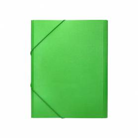 Carpeta clasificadora liderpapel 12 departamentos folio prolongado carton forrado verde claro