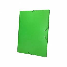 Carpeta clasificadora liderpapel 12 departamentos folio prolongado carton forrado verde claro