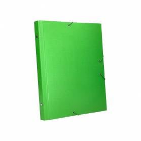 Carpeta clasificadora liderpapel 12 departamentos folio prolongado carton forrado verde claro