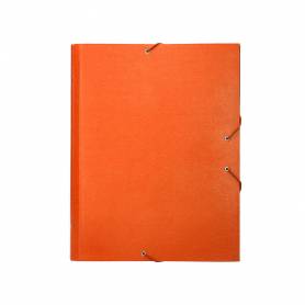 Carpeta clasificadora liderpapel 12 departamentos folio prolongado carton forrado naranja