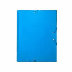 Carpeta clasificadora liderpapel 12 departamentos folio prolongado carton forrado celeste