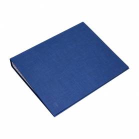 Carpeta de 4 anillas 40mm mixtas liderpapel folio carton forrado paper coat azul