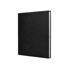 Carpeta de 4 anillas 40mm mixtas liderpapel folio carton forrado paper coat negra