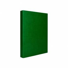 Carpeta de 4 anillas 25mm mixtas liderpapel folio cartonforrado paper coat verde