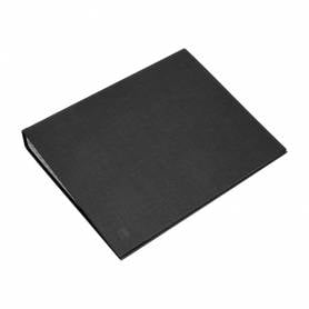 Carpeta de 4 anillas 25mm mixtas liderpapel folio carton forrado paper coat negra