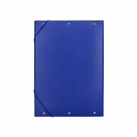 Carpeta proyectos liderpapel folio lomo 90mm carton forrado azul