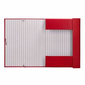 Carpeta proyectos liderpapel folio lomo 90mm carton forrado roja