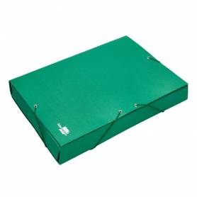 Carpeta proyectos liderpapel folio lomo 90mm carton forrado verde