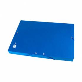 Carpeta proyectos liderpapel folio lomo 30mm carton forradoazul