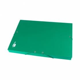 Carpeta proyectos liderpapel folio lomo 30mm carton forrado verde