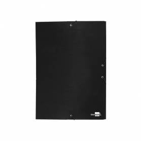 Carpeta proyectos liderpapel folio lomo 30mm carton forrado negra