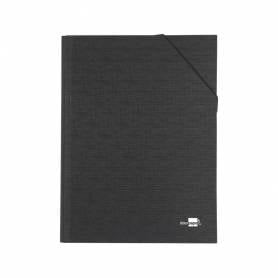 Carpeta clasificadora liderpapel 12 departamentos folio prolongado carton forrado negra