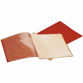 Carpeta liderpapel escaparate 37930 40 fundas polipropileno din a4 roja