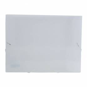 Carpeta liderpapel portadocumentos gomas 36934 polipropileno din a4 transparente translucido lomo 25 mm