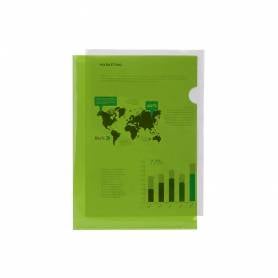 Carpeta liderpapel dossier uñero 44003 polipropileno din a4 verde 20 hojas