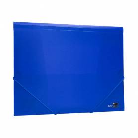 Carpeta liderpapel gomas solapas 34962 polipropileno din a4 azul translucido