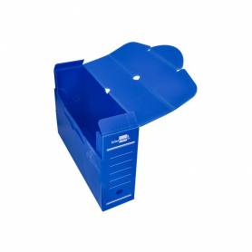 Caja archivo definitivo plastico liderpapel azul 360x260x100 mm