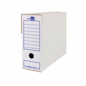 Caja archivo definitivo liderpapel ecouse carton 100% reciclado 103 cuarto 278x213x105mm 325g/m2