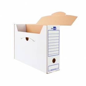 Caja archivo definitivo liderpapel ecouse carton 100% reciclado 103 cuarto 278x213x105mm 325g/m2