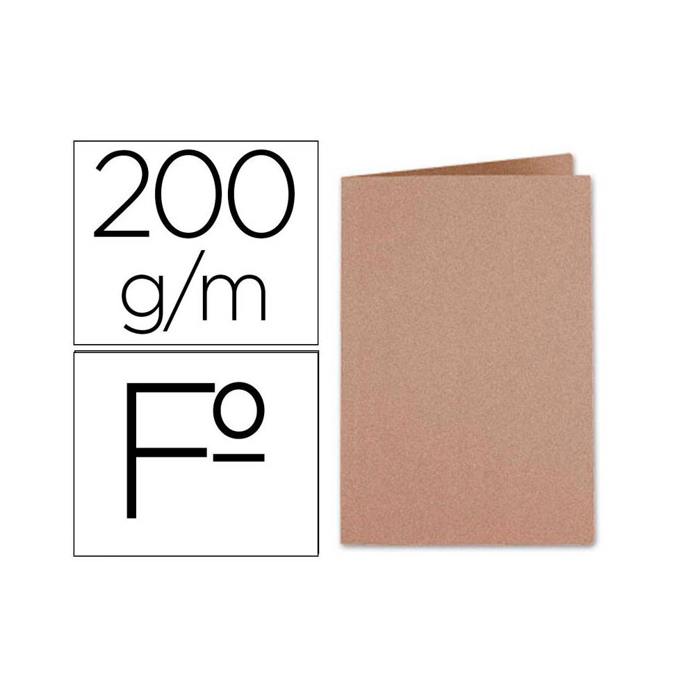 Subcarpeta liderpapel folio kraft 200g/m2