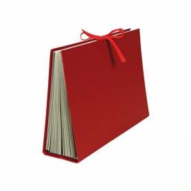 Carpeta fuelle liderpapel cuarto carton forrado burdeos