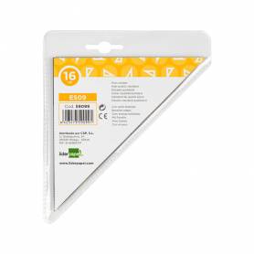 Escuadra liderpapel geometria 16 cm plastico cristal