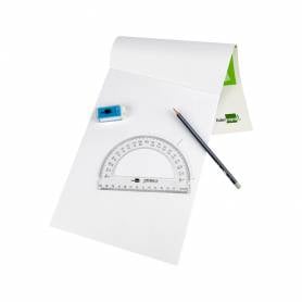 Semicirculo liderpapel 14 cm plastico