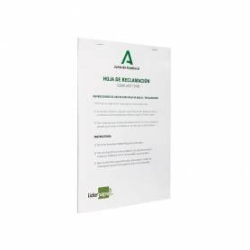 Libro liderpapel hojas de reclamaciones junta de andalucia din a4 25 juegos original + 2 copias