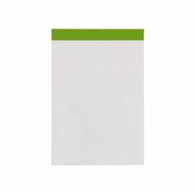 Bloc notas liderpapel liso a6 80 hojas 60 g/m2 perforado sin tapa