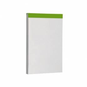 Bloc notas liderpapel liso a6 80 hojas 60 g/m2 perforado sin tapa