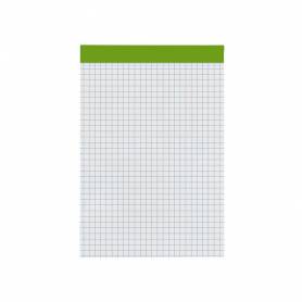 Bloc notas liderpapel cuadro 4 mm a6 80 hojas 60 g/m2 perforado sin tapa