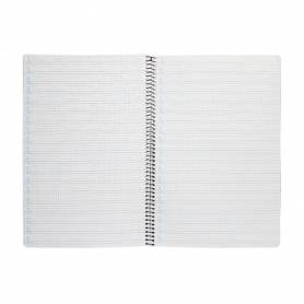 Cuaderno espiral liderpapel folio pautaguia tapa dura 80h 75 gr cuadro pautado 4mmcon margen colores surtidos