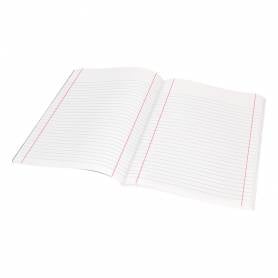 Libreta liderpapel tapa negra a5 80 hojas 60g/m2 horizontal con doble margen