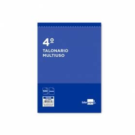 Talonario liderpapel multiusos cuarto original t199