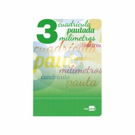 Libreta liderpapel pautaguia tapa cartoncillo 32 hojas din a5 70 g cuadriculado pautado 3 mm con margen