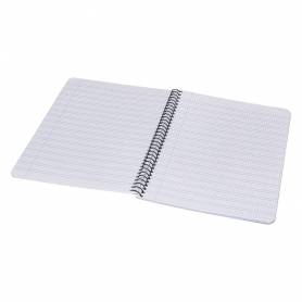 Cuaderno espiral liderpapel cuarto pautaguia tapa blanda 40h 75 gr cuadro pautado 3 mm con margen colores surtidos