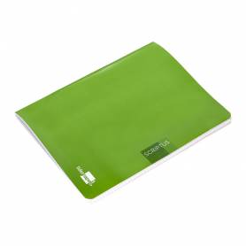 Libreta liderpapel scriptus a5 48 hojas 90g/m2 cuadro 4mm con margen color verde