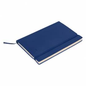 Libreta indice liderpapel similpiel a6 120 hojas 70g/m2 color azul