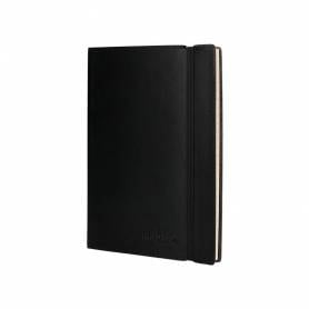 Libreta indice liderpapel similpiel a5 120 hojas 70g/m2 color negro